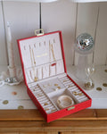 Boîte à bijoux Anne en cuir PU