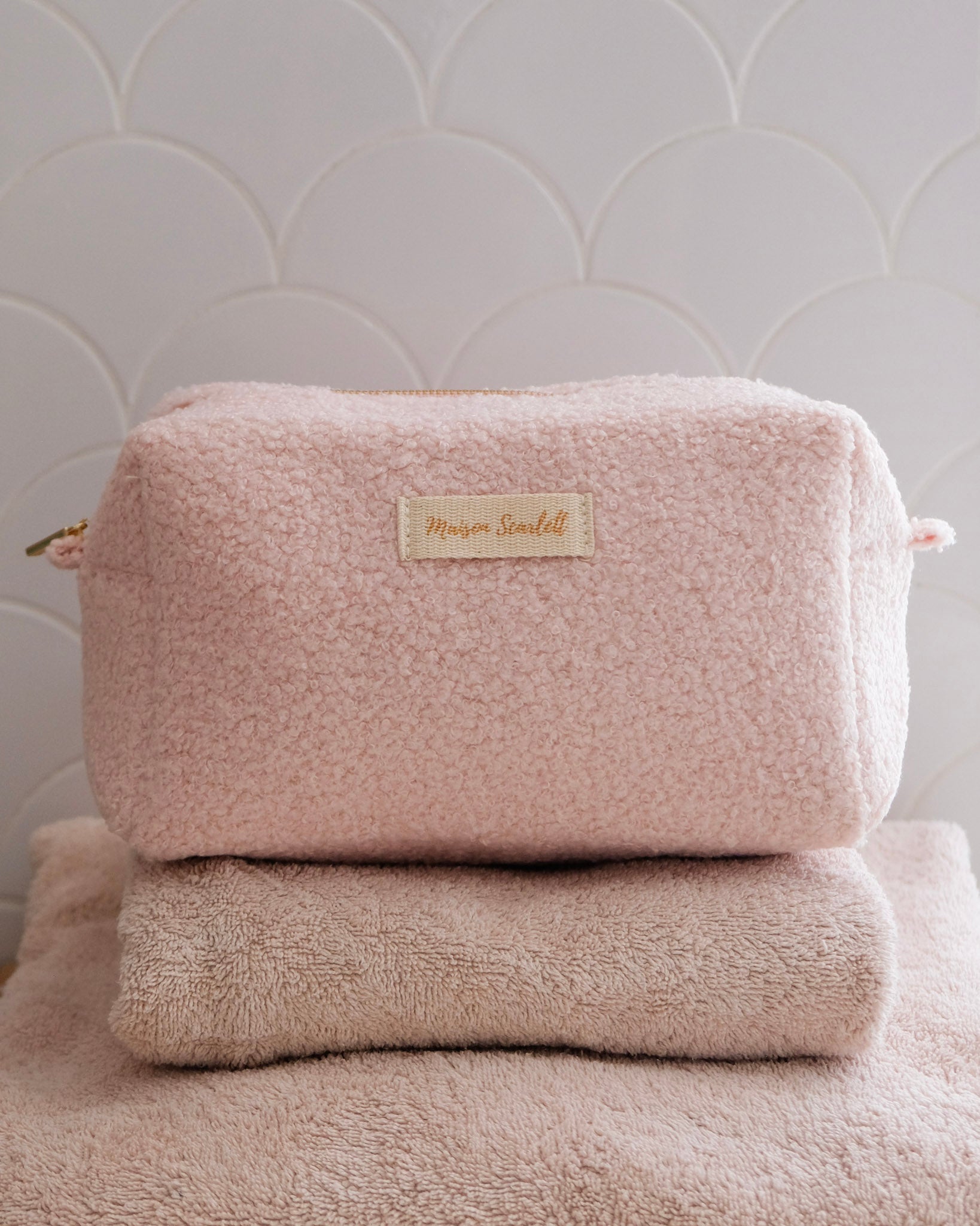 Trousse de toilette Charlotte en moumoute